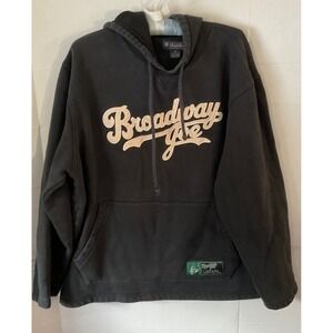 Brooks Brothers Broadway Joe Namath March of Dimes Hoodie Mens XL Black hoodie